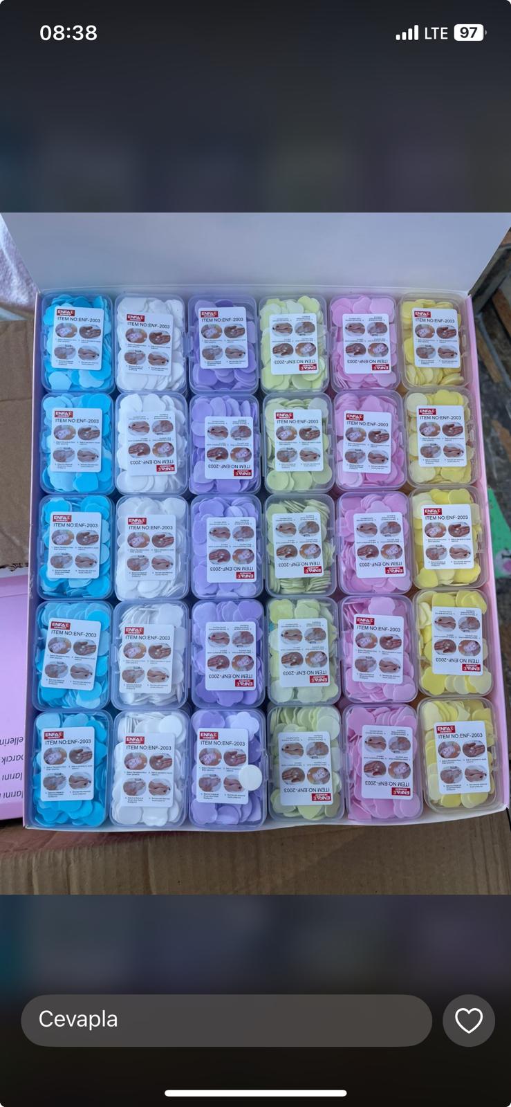 Renkli Mini El Sabunu - Paketi 60'lı